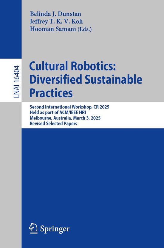 Springer Nature Proceedings Computer Science - Cultural Robo ... - cover