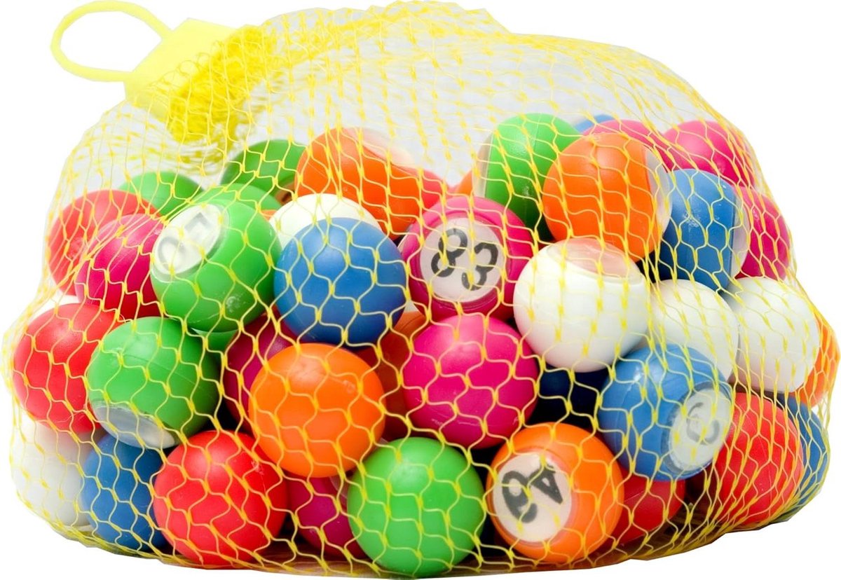 Bingo Set - Nummer Spel - Gezellig Spelen - Met Inbouw Tray - 285x300x90mm - Meerkleurig