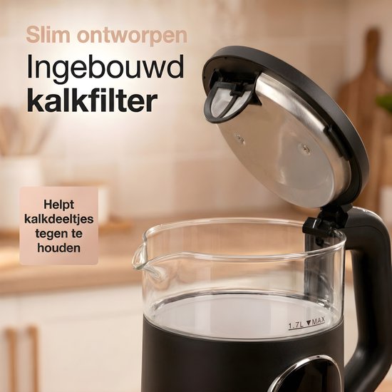 Olvy Waterkoker met Temperatuurregeling - Crème - Warmhoudfunctie - RVS - Dubbelwandig