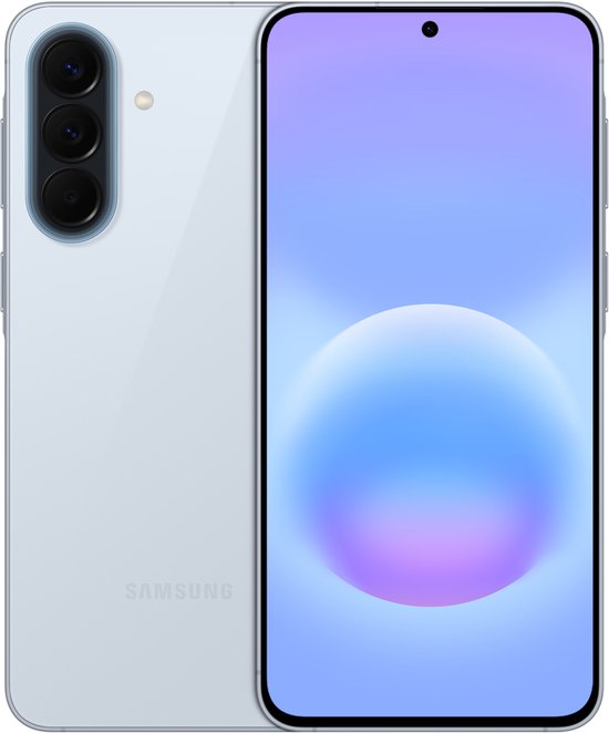 Samsung Galaxy A57 5G smartphone 6,7″ AMOLED 120Hz, 512GB opslag, 5000mAh batterij, lichtblauw