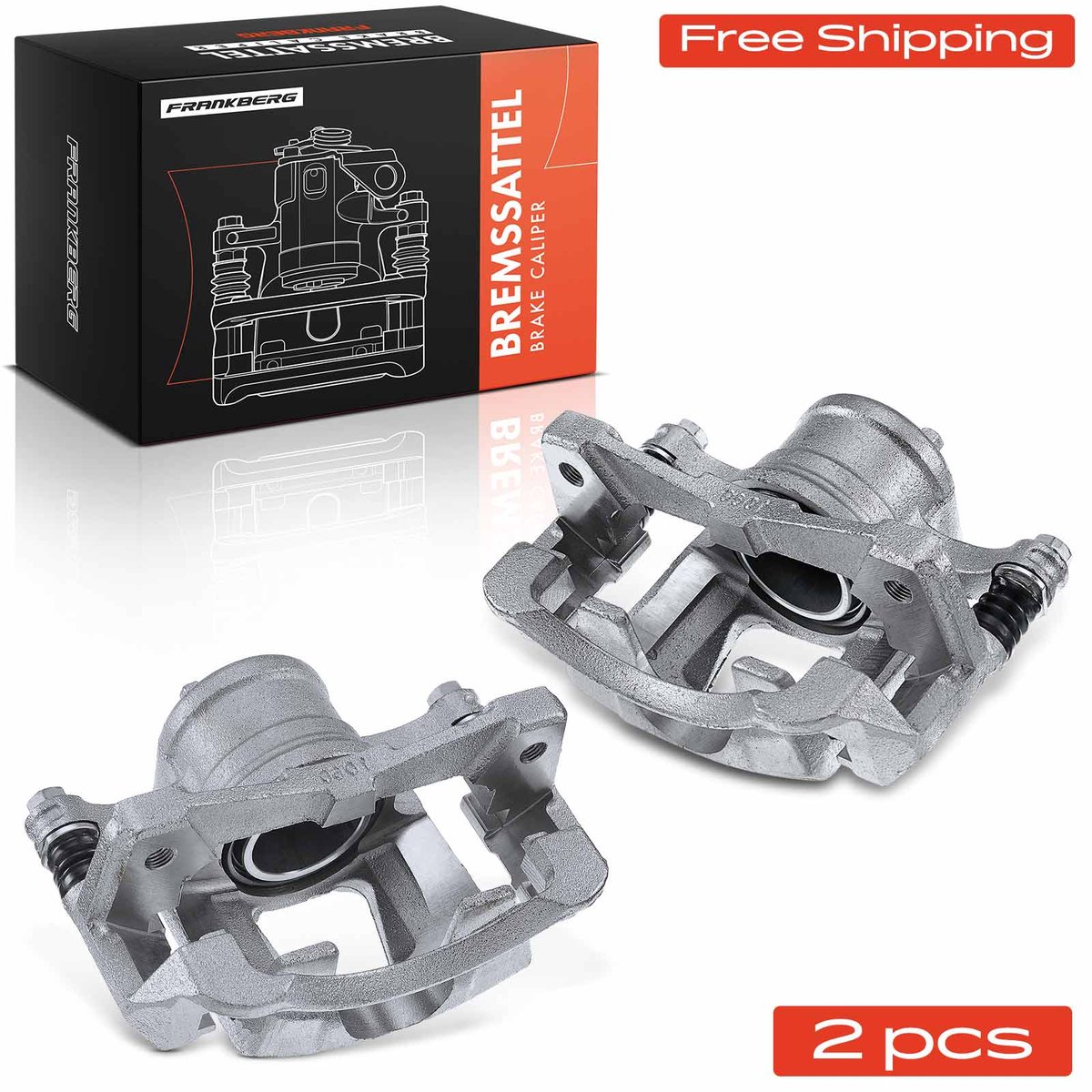 Frankberg 2x remklauw voor links/rechts voor Chevrolet Aveo Daewoo