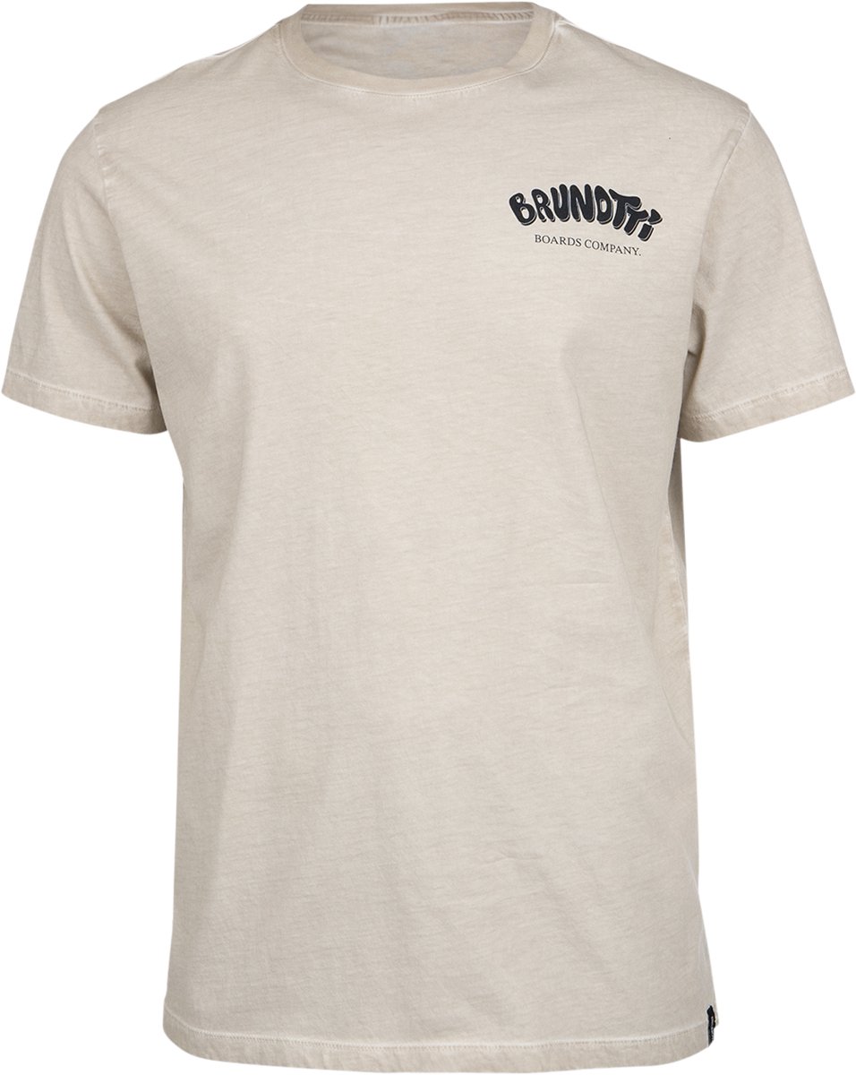 Brunotti Johnian T-Shirt Feather 100% Katoen Regular Fit M Grijs