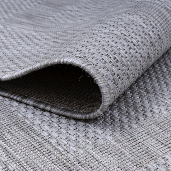 Buitentapijt - Tuinkleed Balkontapijt - Buiten Leven - Weerbestendig Polypropyleen - 280 x 370 cm - Zilver — afbeelding 2