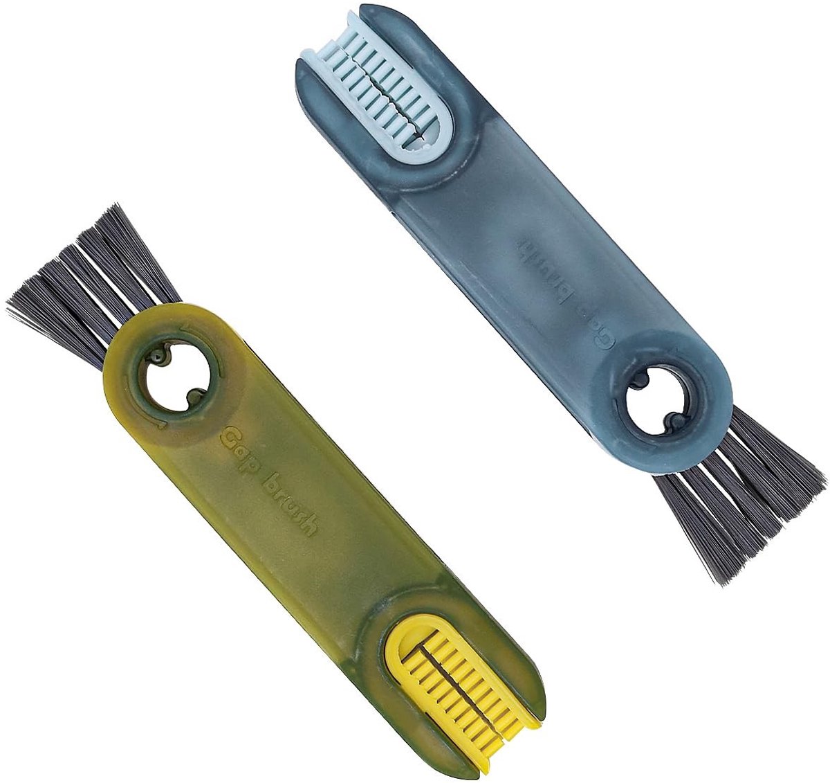 CENPEK 2pcs 3-in-1 Multifunctionele Reinigingsborstel voor Flessendeksels - Blauw en Groen