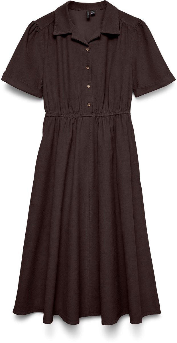 VERO MODA - VMRAY SS CALF CORDUROY DRESS WVN EXP - Dames - Mini jurken