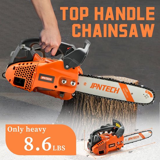 Gas Kettingzaag - Benzine Kettingzaag - Boom Snoeien - Lichtgewicht Ontwerp - 12 Inch — afbeelding 2