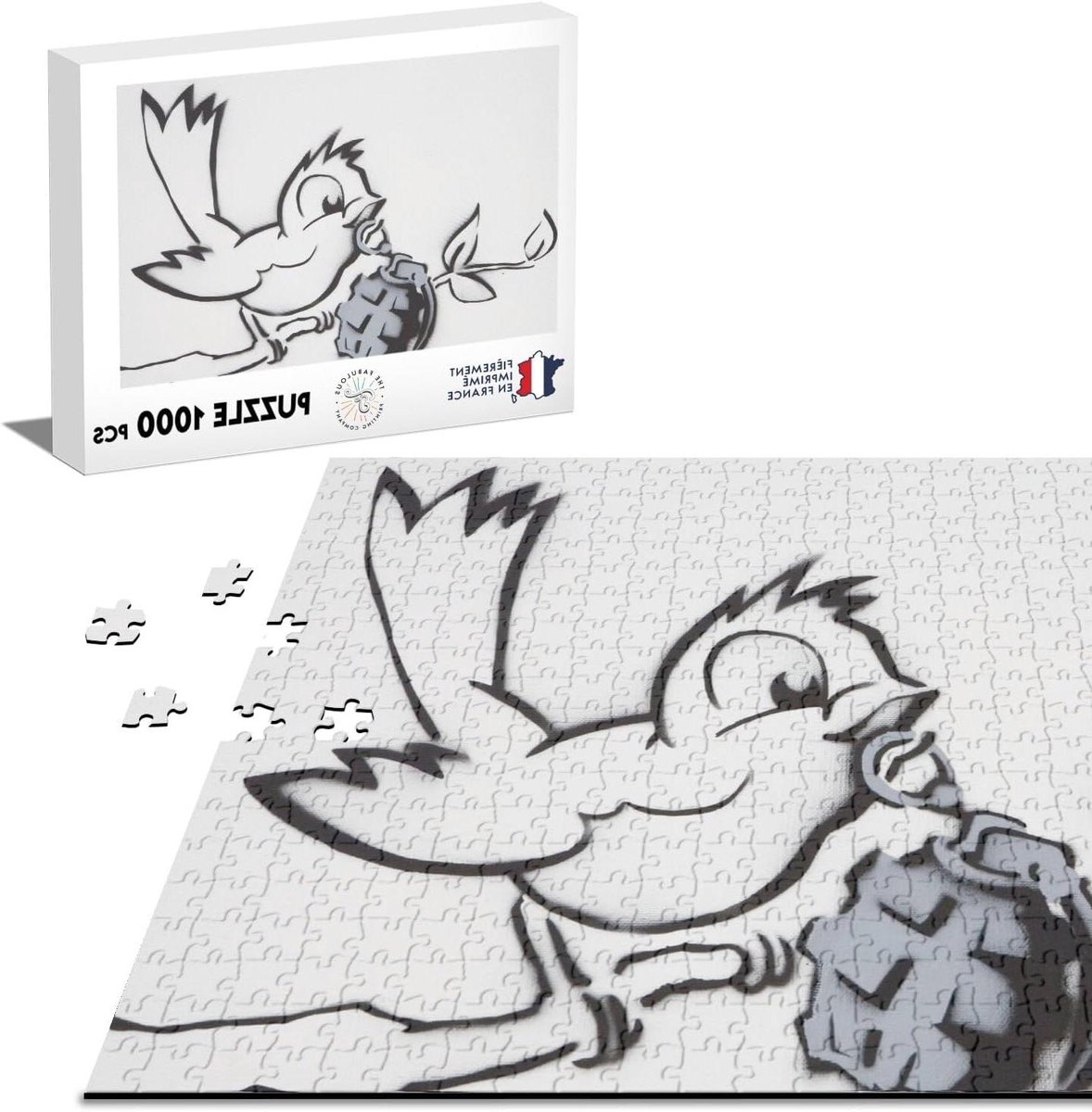 Puzzel 1000 stukjes - Legpuzzel - Ontspanning thuis - Gedrukt in Frankrijk - 68 x 48 cm