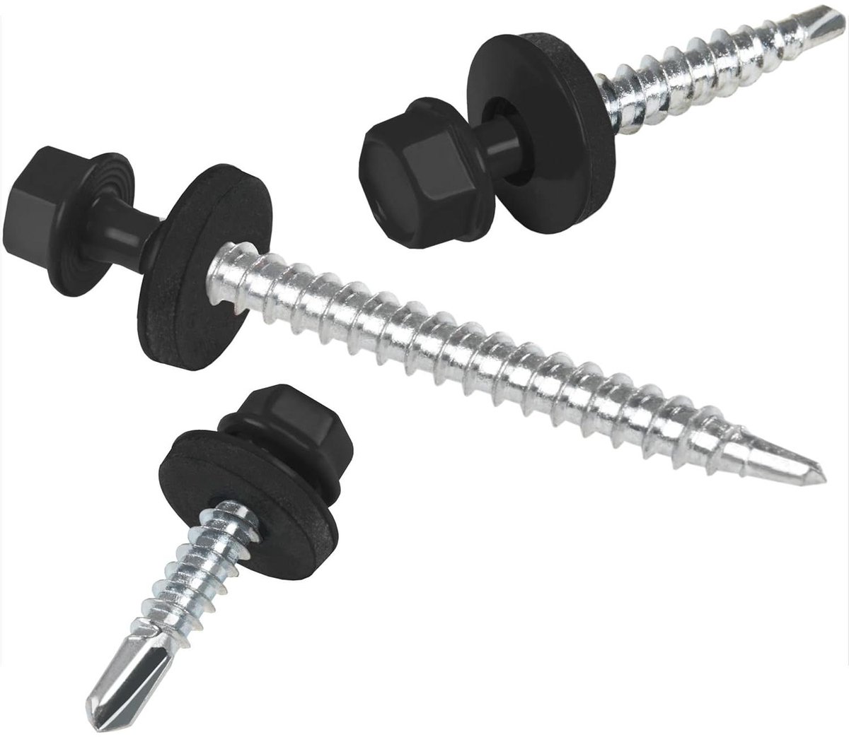 PAROTEC Trapezoidal Flat Screws, Self Drilling and Self Tapping Screws with EPDM Sealing R