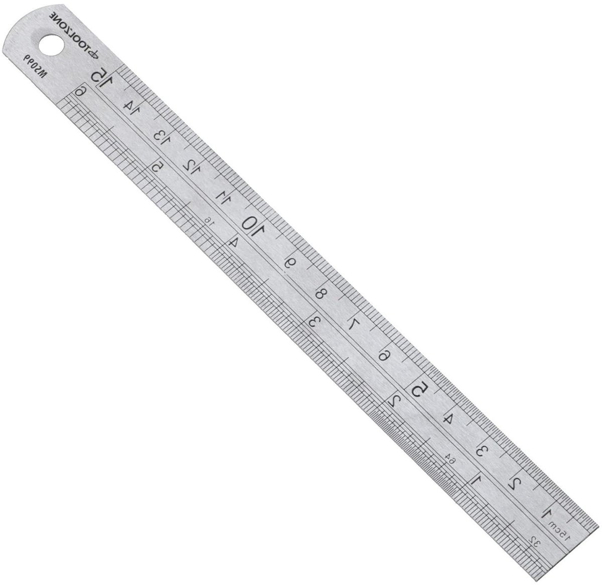 Roestvrijstalen Liniaal - Meetlat Precisie - Klus Werkplaats - Permanente Zwarte Gravering - 150 mm - Zwart