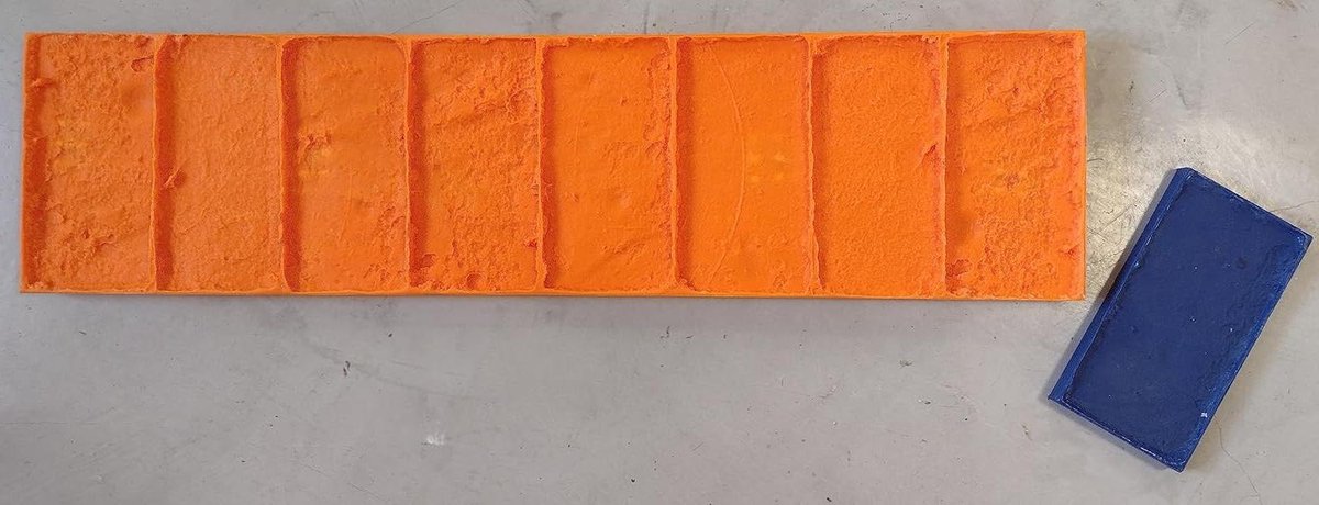 Beton Bakvorm - Randvorm Imitatie - Beton Afwerking - Flexibele Randen - 78.5 x 19.5 cm