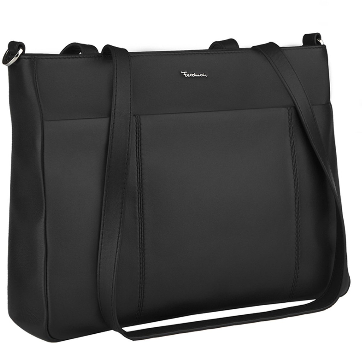Riccardo Ferducci De Medici Medium Shopper - Dames - Leer - Zwart