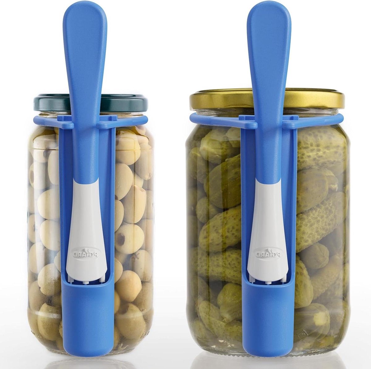Pickle Vork Set - Augurken Grijper - Potten Openen - Hygiënisch Pakken - 2 Stuks - Blauw