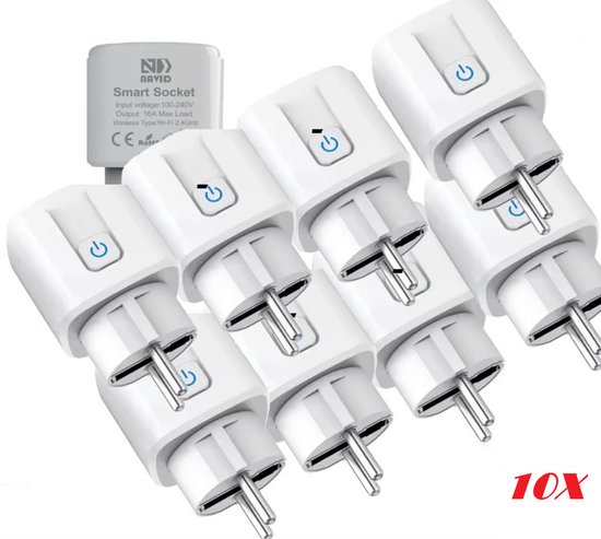Navid 10-Pack Slimme Stekker 16A Wi...