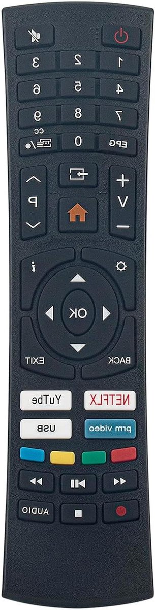 Afstandsbediening - Universele afstandsbediening - TV bedienen - Directe werking - 10 Meter - Zwart