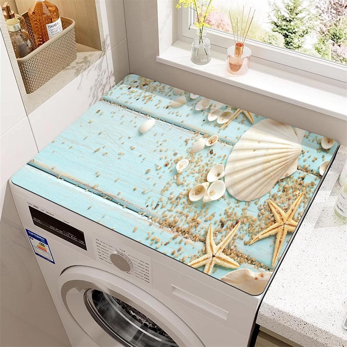 Wasmachine Droger Mat - Apparaat Beschermer - Apparaten Beschermen - Snel Absorberend - Niet gespecificeerd - Zeekusten