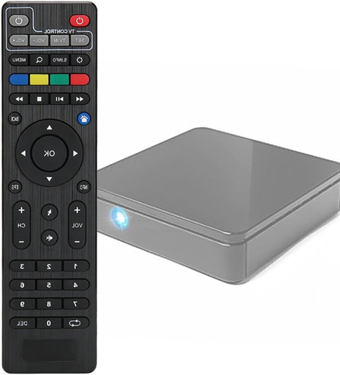 Afstandsbediening voor TV en Set Top Box - Geschikt voor Tvip412, Tvip415 en Tvip605 - Zwart ABS materiaal