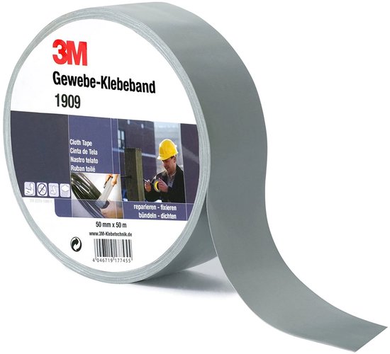 3M 1900SI50 Ruban adhésif toilé argent (L x l) 50 m x 50 mm 1 pc(s)