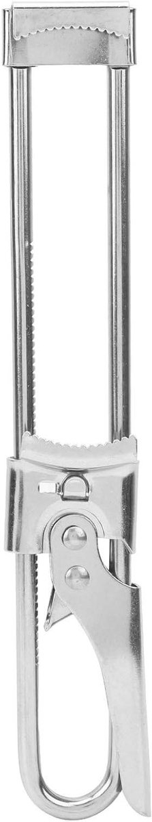 Potopener RVS - Flessenopener Blikopener - Keuken Hulp - Verstelbare Klem - 25 cm - Zilver
