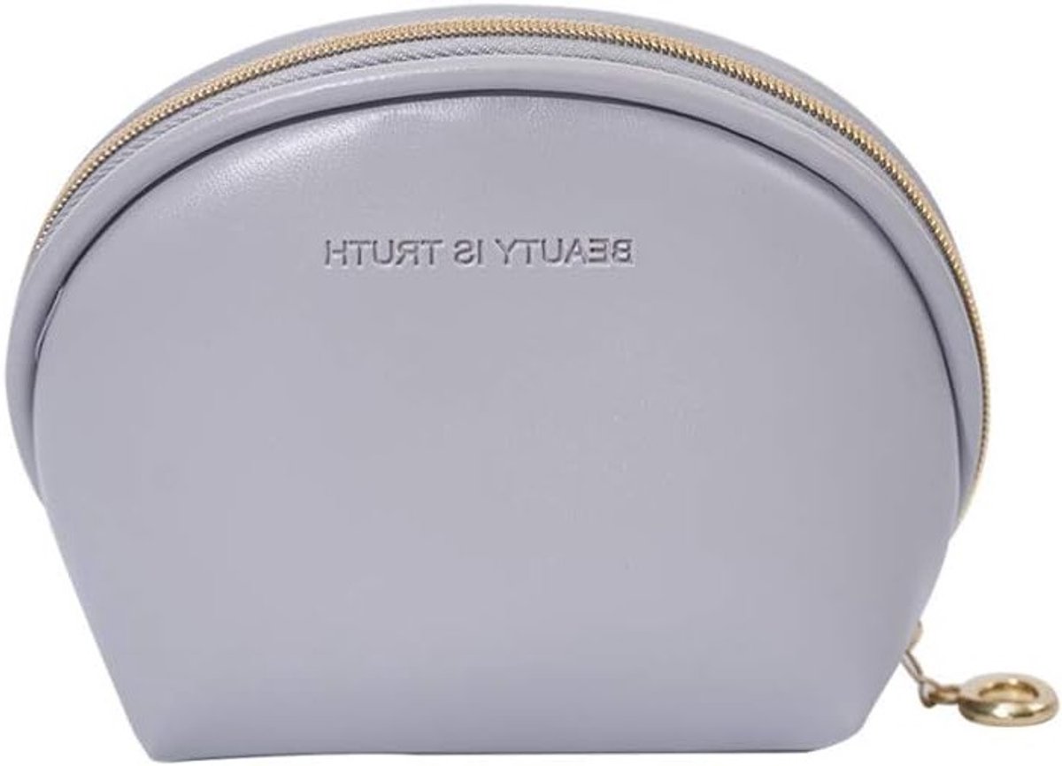 Multifunctionele Cosmetica Tas voor Reizen, Waterdichte Make-up Pouch en Sieradenopbergzak, Ideaal voor Organisatie en Gemak (Grijs, Zwart)