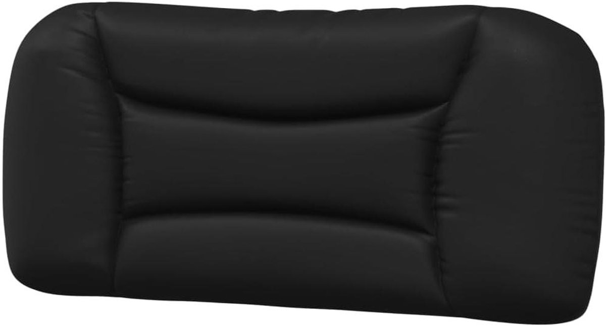 Hoofdbordkussen - Kussen hoofdbord bed - Bed comfort verhogen - Duurzaam kunstleer - 80 cm - Zwart