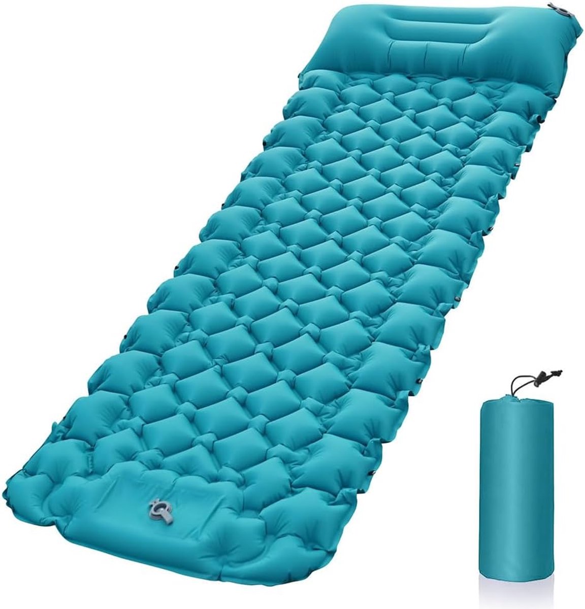 Camping Matras - Opvouwbaar Matras - Vouwmatras - Camping Matje - Slaapmat - Logeer Matras - Luchtmatras - Kampeer Matras - Camping Bedje - 196 x 68 x 9 cm - Blauw - van Imperatoris