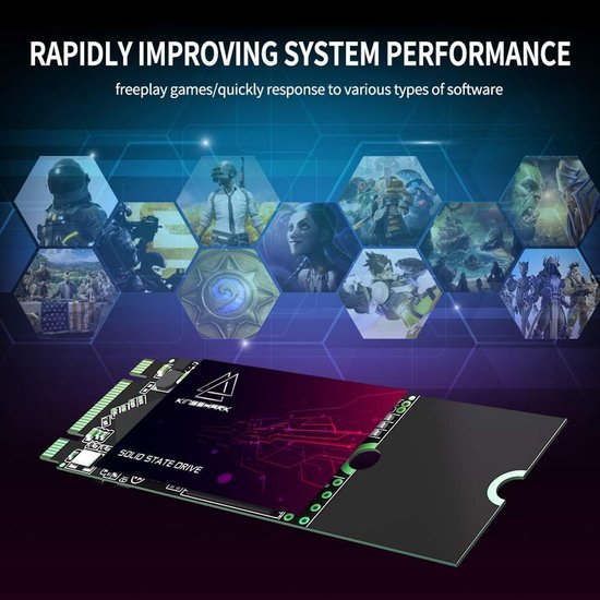 Interne SSD - Solid State Drive Harde Schijf - Snellere Computer - Energiebesparend Ontwerp - 2260 Formaat - M.2 van Merkloos — afbeelding 4