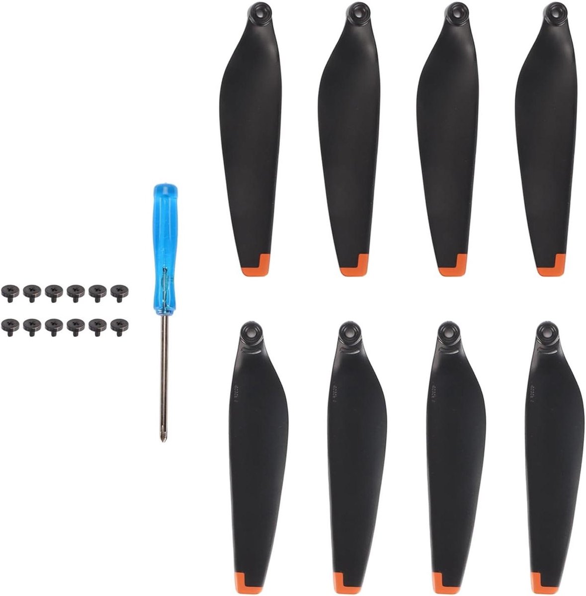 Drone Propellers - Vervangende Bladen - Stabiel Vliegen - Geluidsarm Ontwerp - 8 Stuks - Zwart