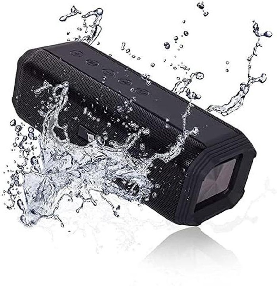 Draagbare Bluetooth Luidspreker - Draadloze Speaker - Muziek Luisteren - TWS Stereogeluid - 10W - Zwart