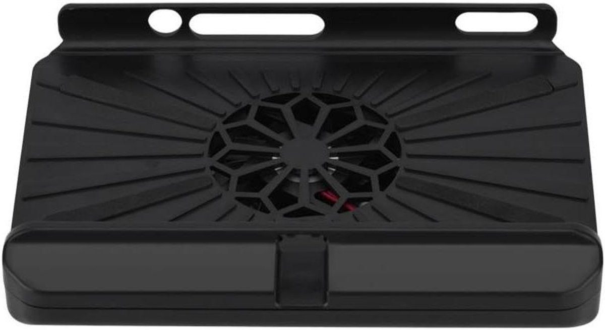 Laptop Koeler - Ventilator Stand - Laptop Koelen - Dubbele USB Poort - 17 x 12 x 3 cm - Zwart