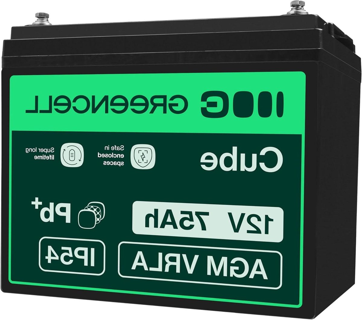 AGM Batterij - Oplaadbare Accu - Noodstroom Voorziening - Onderhoudsvrij - 12V 75Ah - Niet gespecificeerd