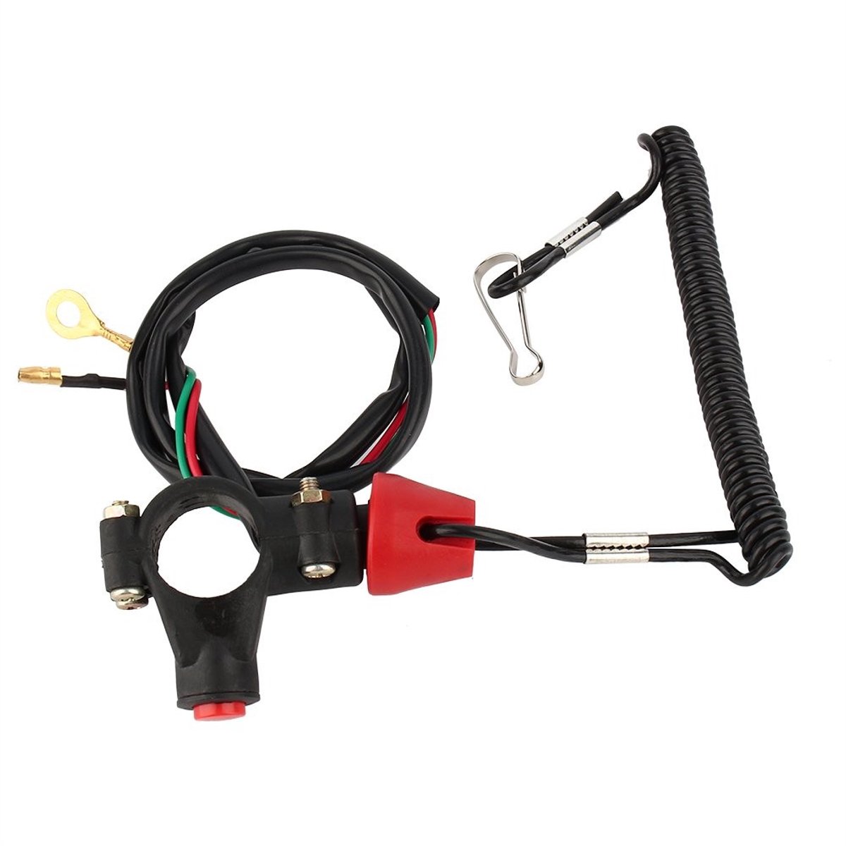 Store_7 - Motor stopschakelaar - DC 12 V motormotor - Veiligheid bij vallen - Waterdicht - Geschikt voor ATV's en motorfietsen - Flexibel snoer