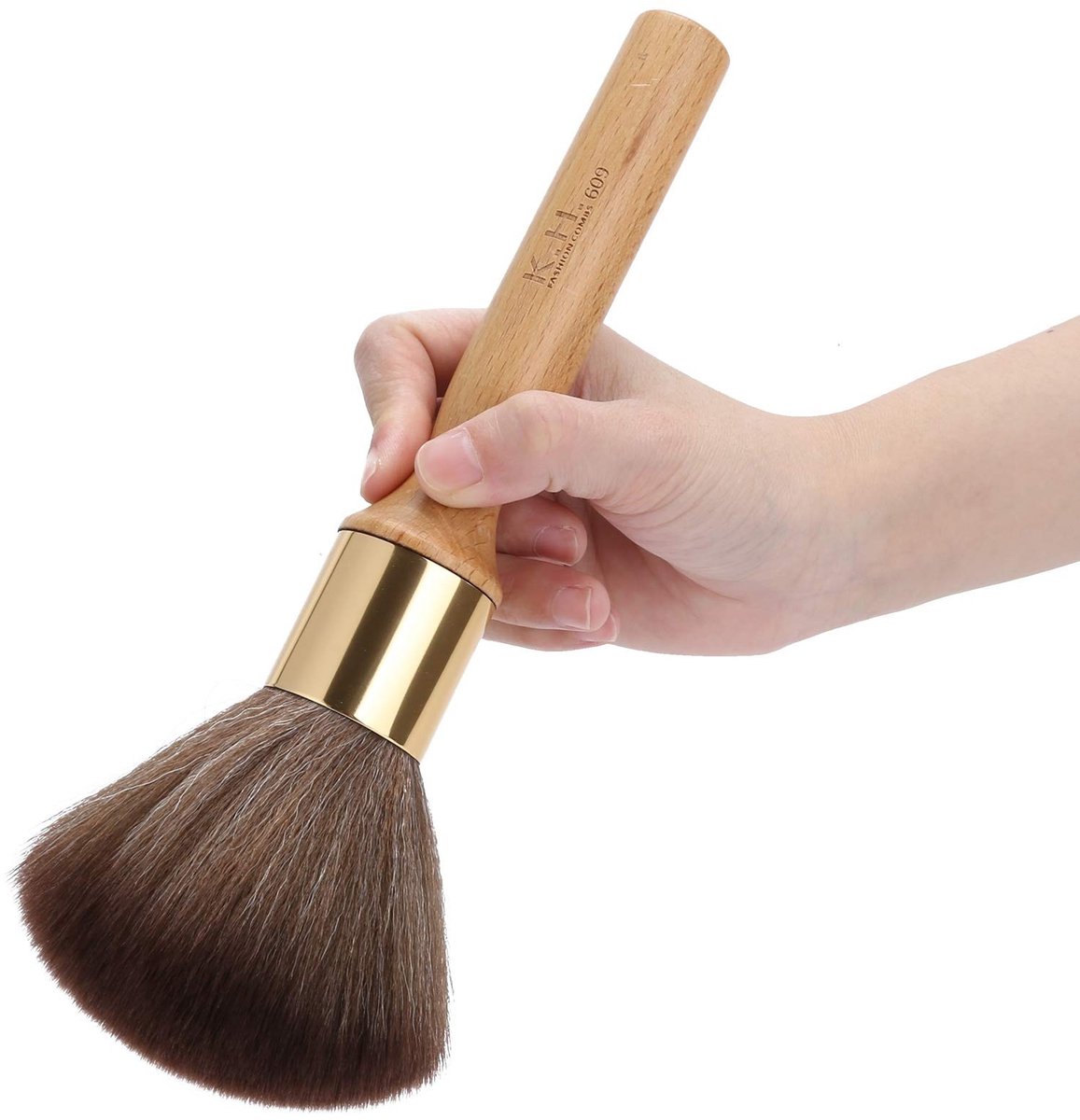 Store_7 - Barber Neck Duster Brush - Professionele Nekstofborstel - Houten Handvat - Geschikt voor Kappers en Thuisgebruik - Zacht en Effectief