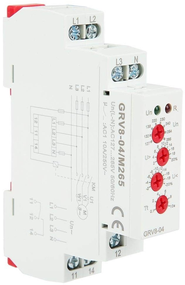 Golden crown - Voltage Relay - 3 Fase - Bescherming en Controle - Compact formaat - Fase Monitoring - Voorkom Fase Fouten - Geschikt voor Diverse Appa