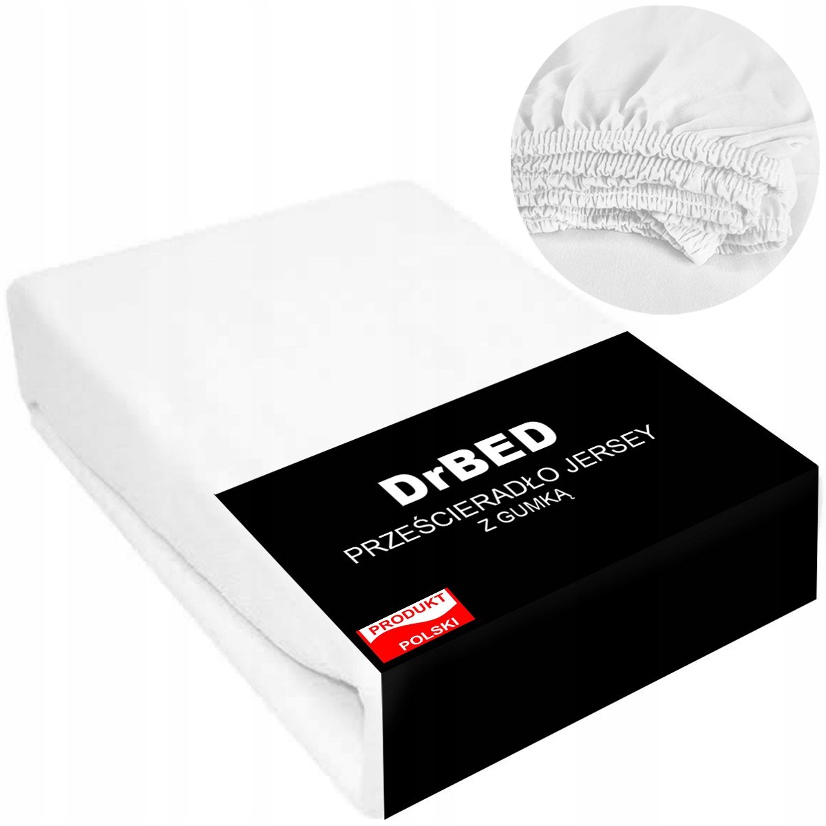 DrBED - Hoeslaken - 140x200 cm - Wit - Ademend - Jersey