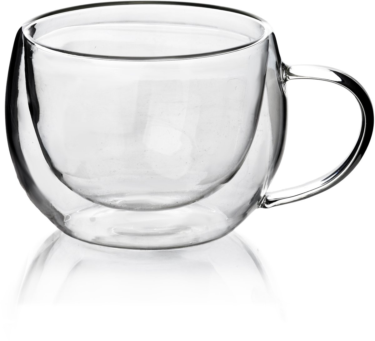 Mondex Peter - Borosilicaatglas Theekopje - 280ml - Transparant - Hittebestendig