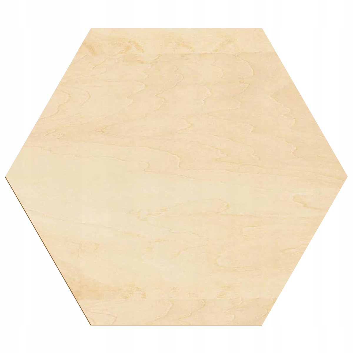 SMX Design Serie - Houten Wandpaneel - Heksagon - 15x13,5 cm - Brzozenhout
