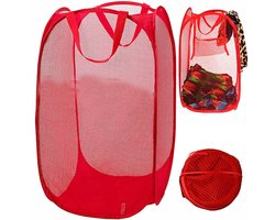 Opvouwbare Wasmand - Opbergmand 40L - Compact & Handig - Reis accessoires - Vakantie benodigdheden - Rood
