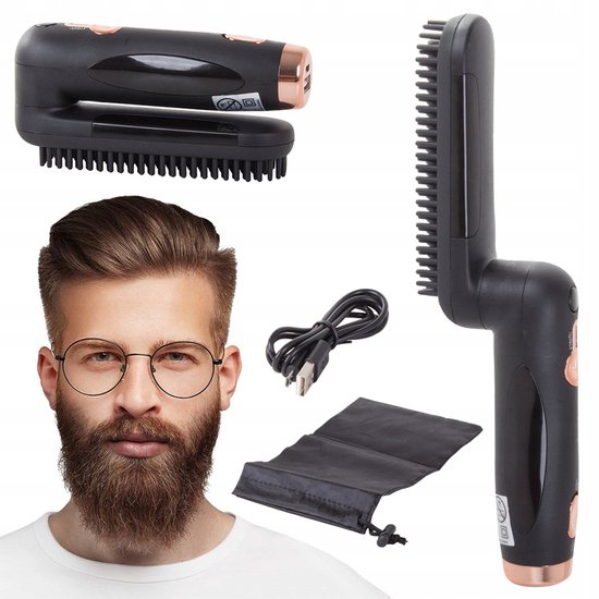 Brosse lissante barbe - Chargement USB