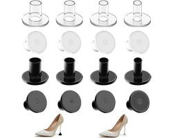 8 Pairs Heel Protectors voor High Heels - Bescherming voor Hakken - 4 Verschillende Maten - Geschikt voor Gras, Gravel, Buitenactiviteiten, Gemakkelijk Lopen