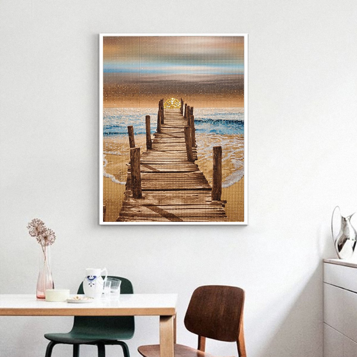 Rubye® Diamond Painting Volwassenen - Diamond Painting Kinderen - Diamond Painting Pakket Volledig - Eindeloze Steiger - 30x40cm — afbeelding 4