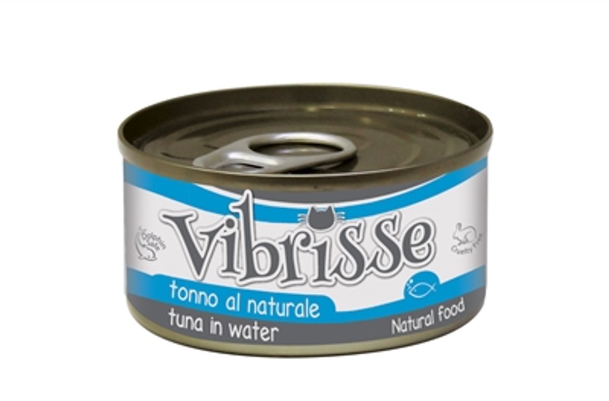 Vibrisse Vibrisse Cat Natvoer - Tonijn Met Rijst - 24x70 Gr, Vochtige Voeding Zonder Toevoegingen