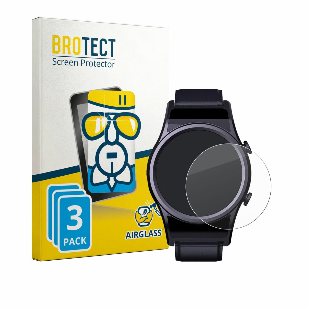 Screenprotector 3 Stuks voor DigiKuber FSSB 1.3" Beschermglas transparant