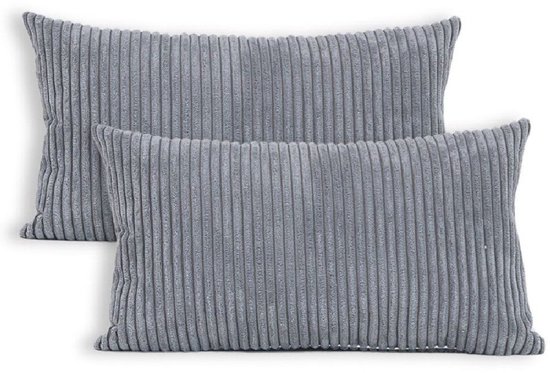 LuMali Kussensloop Grafiet 30x50 cm - Kinder Kussensloop - Toddler Pillow Case - OEKO-TEX®