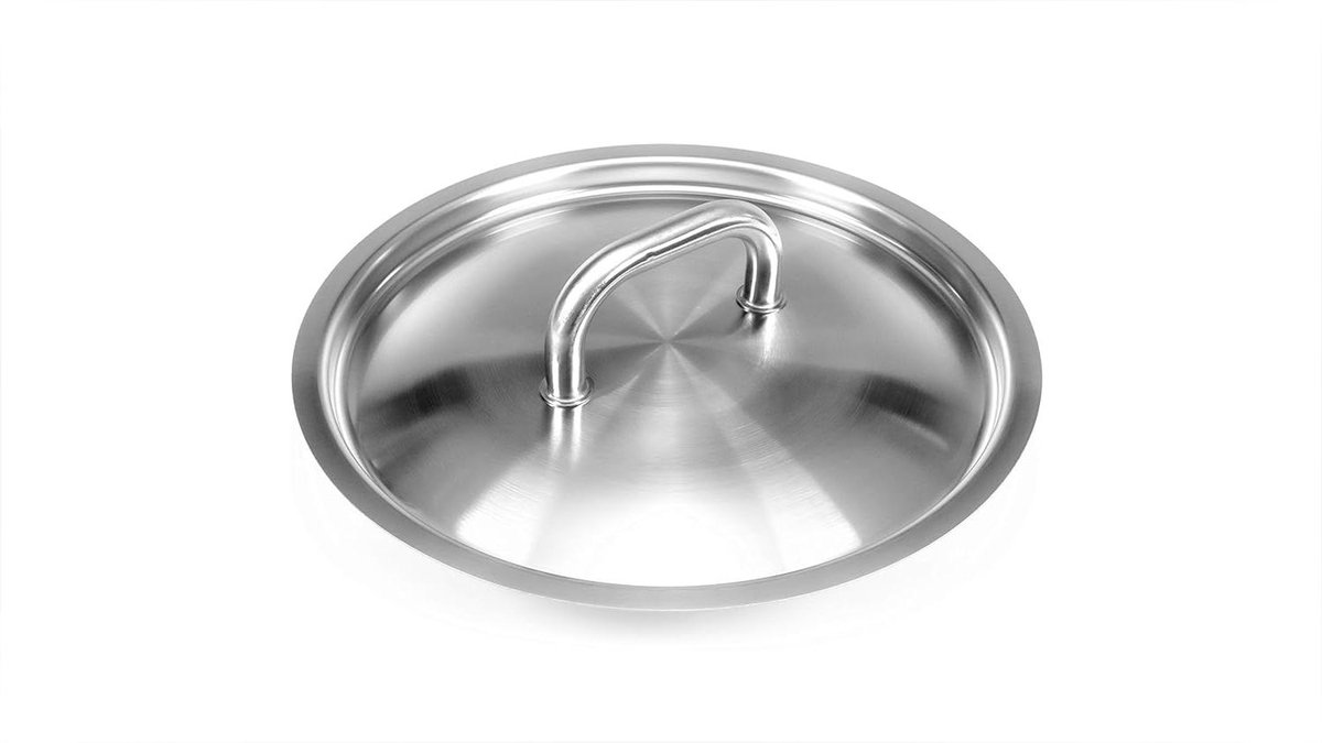 RVS Deksel - Pan deksel - Koken in keuken - Roestvrij staal - 1 stuk - Zilver