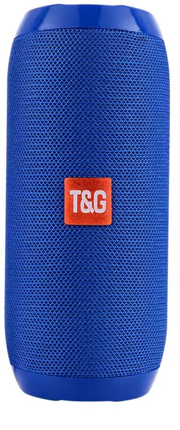 Waterproof Bluetooth Speaker T&G TG117 – 10W Stereo, IPX5 Waterdicht, Bluetooth 5.3, 1200mAh, TF/USB/AUX, FM Radio, Blauw