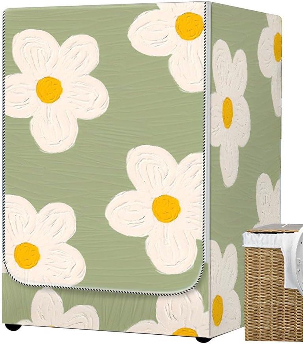 Wasmachinehoes Drogerhoes Wasdrogerhoes Apparaat Beschermen Waterdicht Oxford Doek 60 x 60 x 85 cm Plumeria