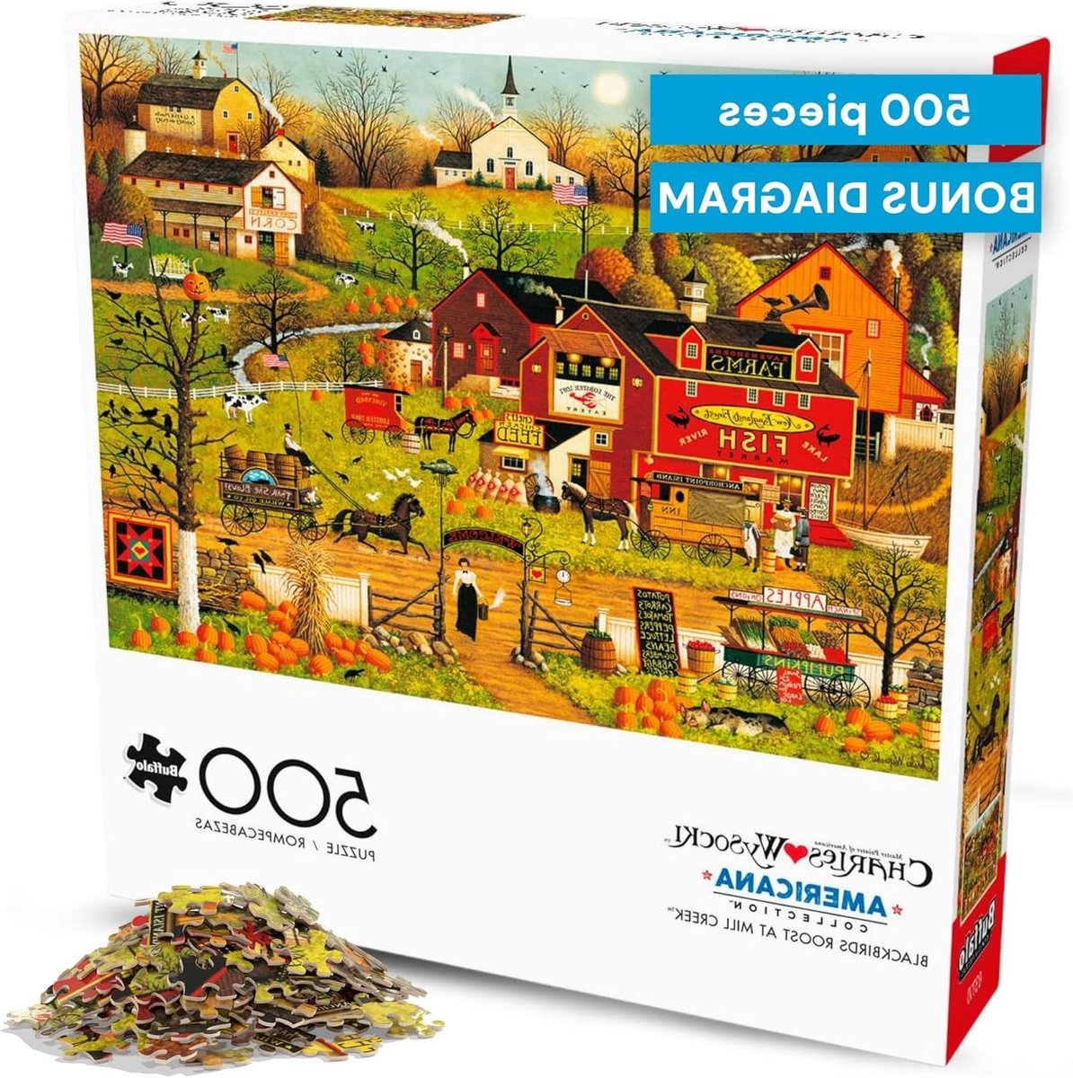 Legpuzzel 500 Stukjes - Puzzel Volwassenen - Ontspannen Tijd Verdrijven - Hoge Resolutie Kunstwerk - 54 x 38 cm - Kleurrijk