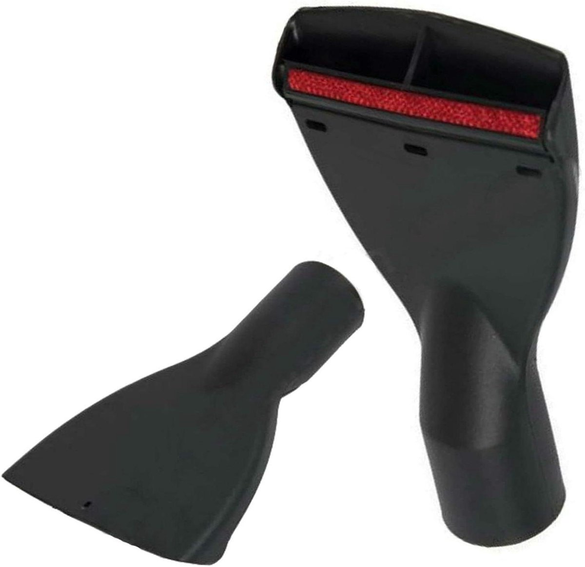 Stofzuiger Mondstuk - Meubelborstel Bekledingsborstel - Meubels Reinigen - Sterke Draadlifter - 32/35 mm - Zwart/Rood