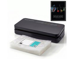 Vacumeermachine - Vacuum Sealer - Vacuumzakken Voedsel - Sous-Vide Handboek - HydroStatis-technologie - BPA en PFAS Vrij - WM-2509 VC