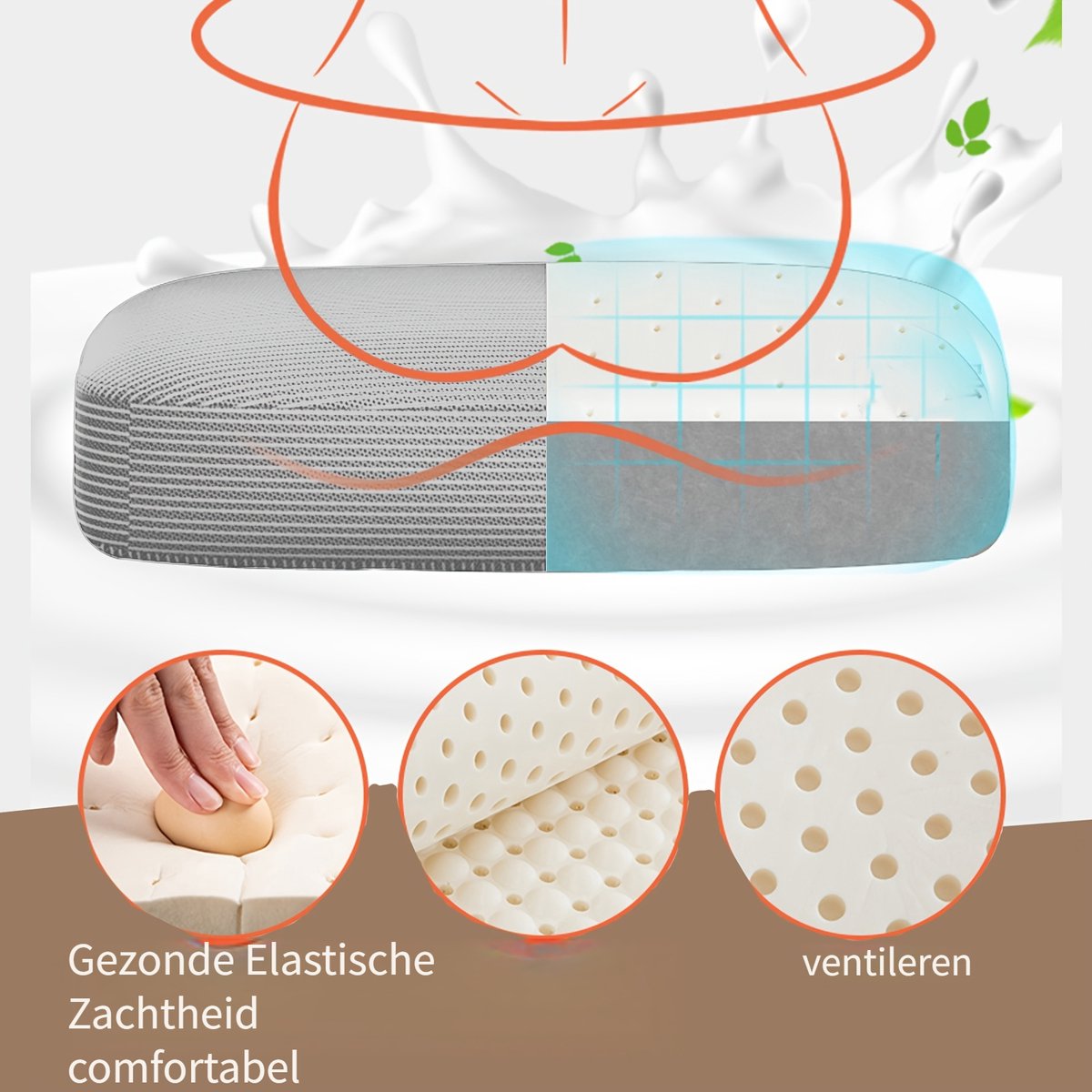 Ergonomische bureaustoel-Draadloze Stoffen Hoge Rug Computerstoel-Kantoorstoel Comfortabel met Armleuningen-Lendensteun-Hoofdsteun-Metaal thumbnail 4